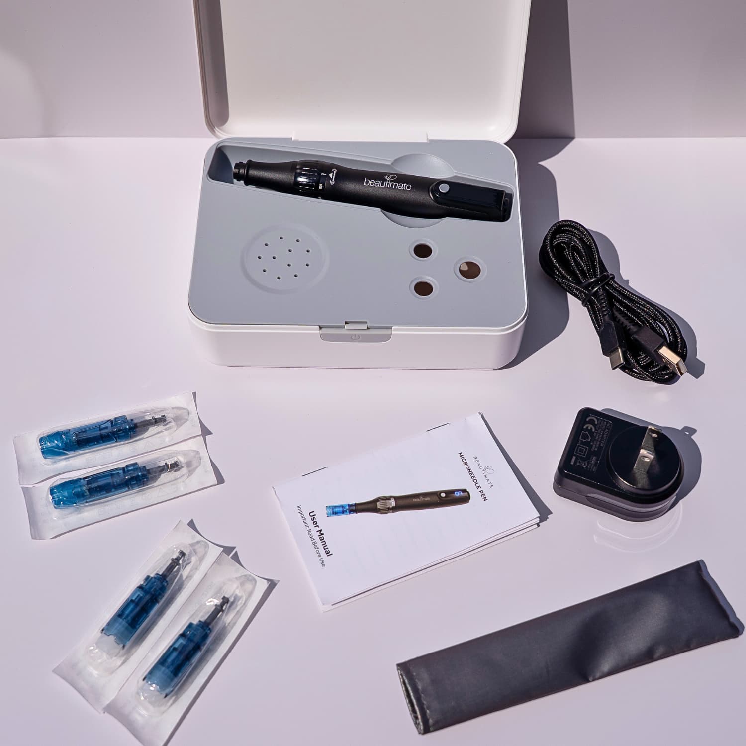 Full Beautimate microneedle pen set with accessories