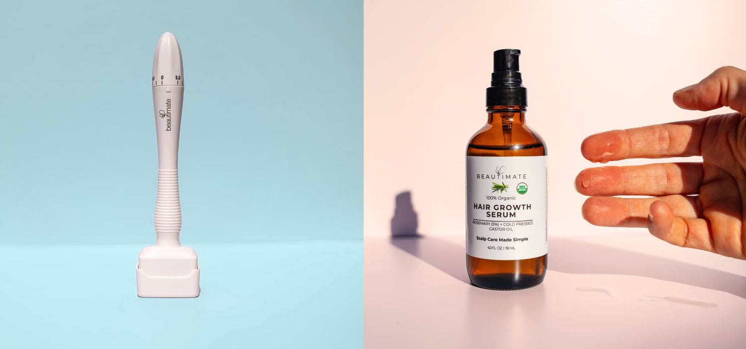 hair growth bundle derma stamp and rosemary oil beautimate