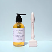 rosemary oil with derma stamp for hair growth