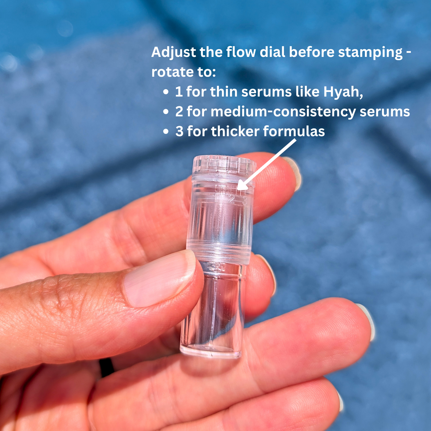 adjust the serum flow dial hydra pen