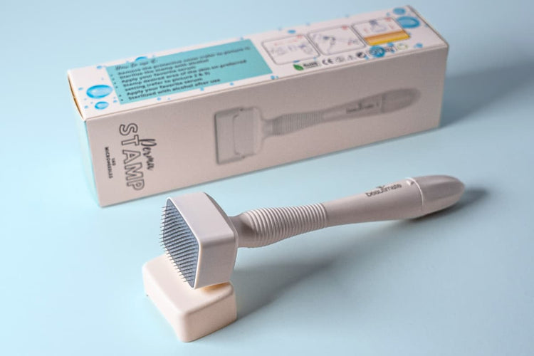 beautimate microneedle derma stamp with packaging 
