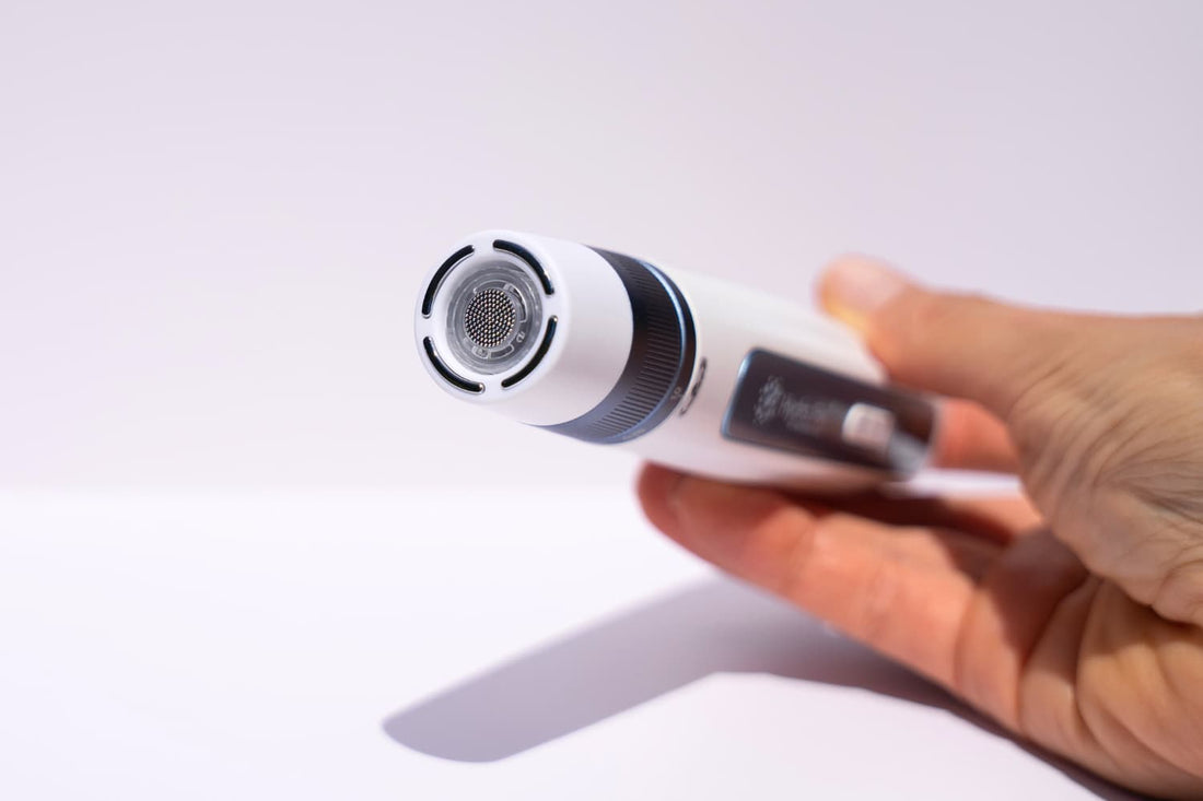Beautimate Hydra Pen showing nano cartridge installed for gentle serum infusion