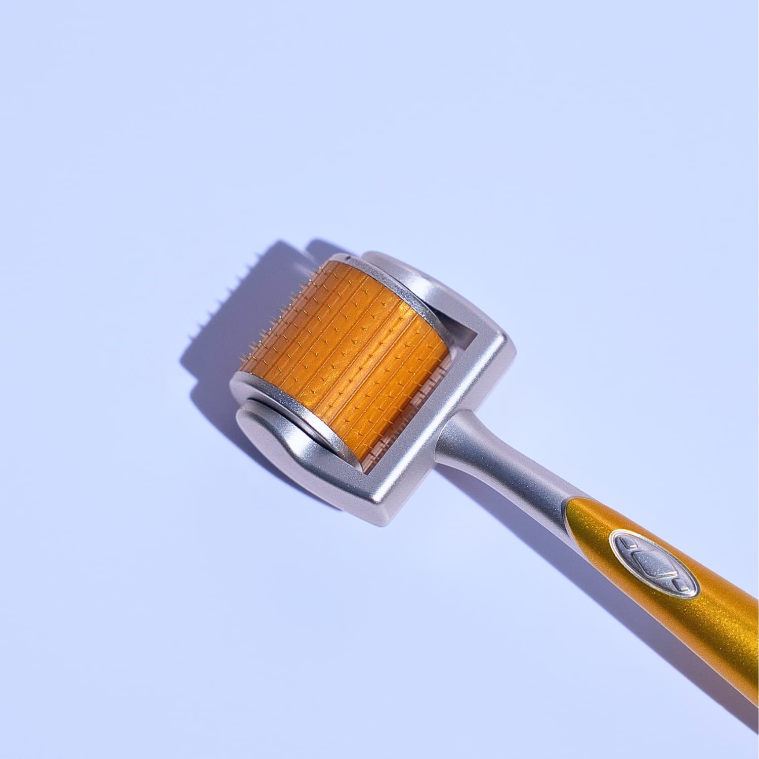 Close-up of Beautimate microneedle roller with 192 ultra-fine stainless steel needles
