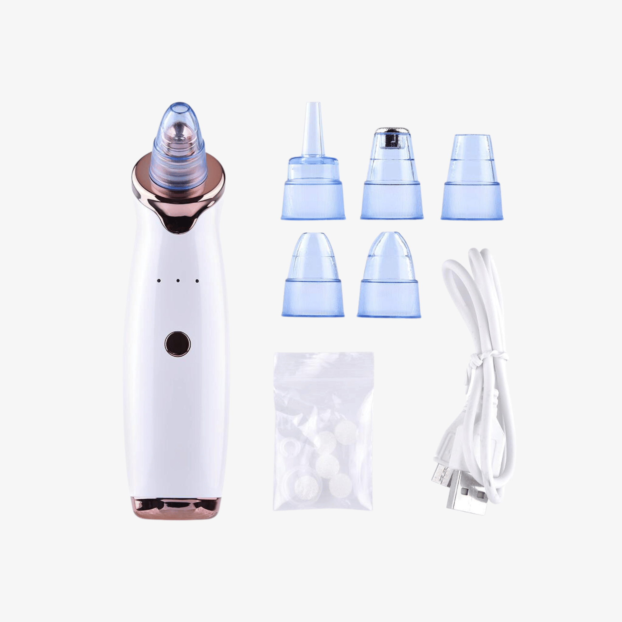 blackhead remover with attachments and other components