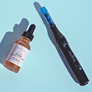 Beautimate Microneedling Starter Kit with adjustable microneedle pen, hyaluronic acid serum, and sterile replacement cartridges for at-home microneedling.