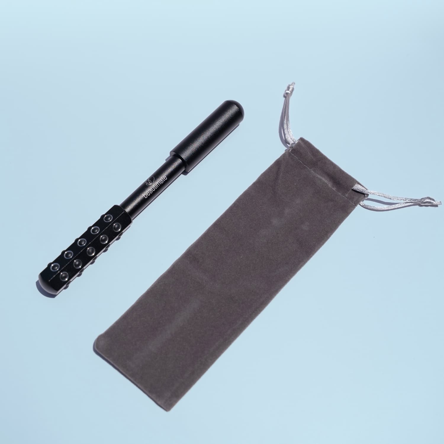 facial roller with a protective bag