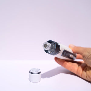 Beautimate Hydra Pen in use for facial microneedling and skin rejuvenation