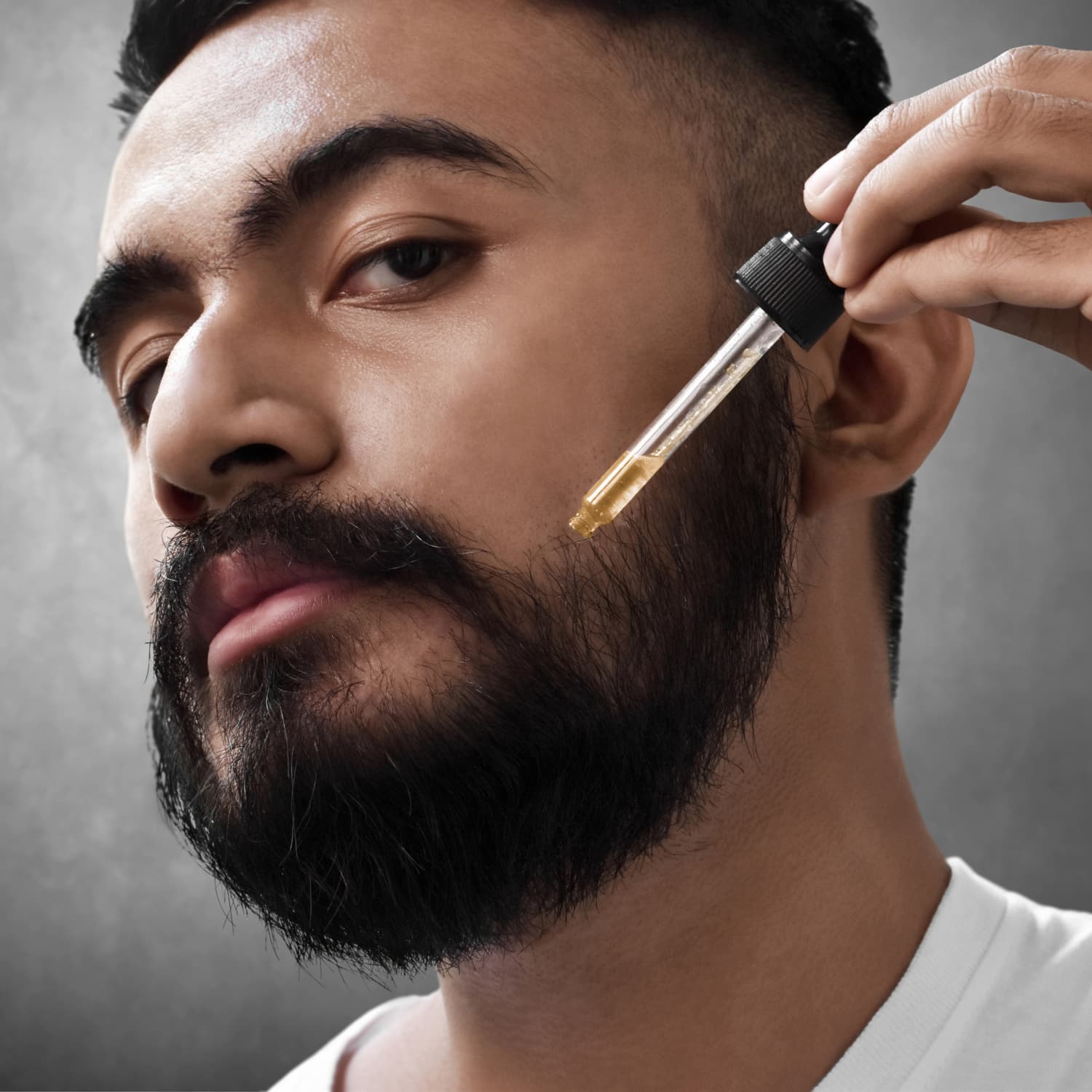 Moisturizing beard oil for men with dry or coarse facial hair