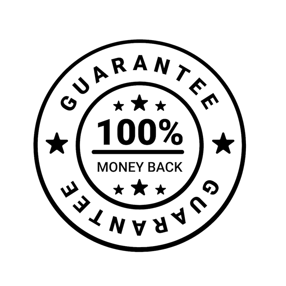 100% money back guarantee