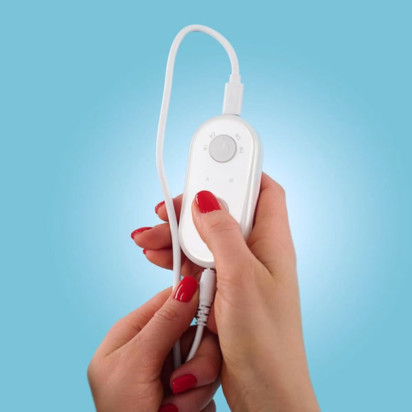 Easy-to-use LED mask control panel with timer and light mode settings