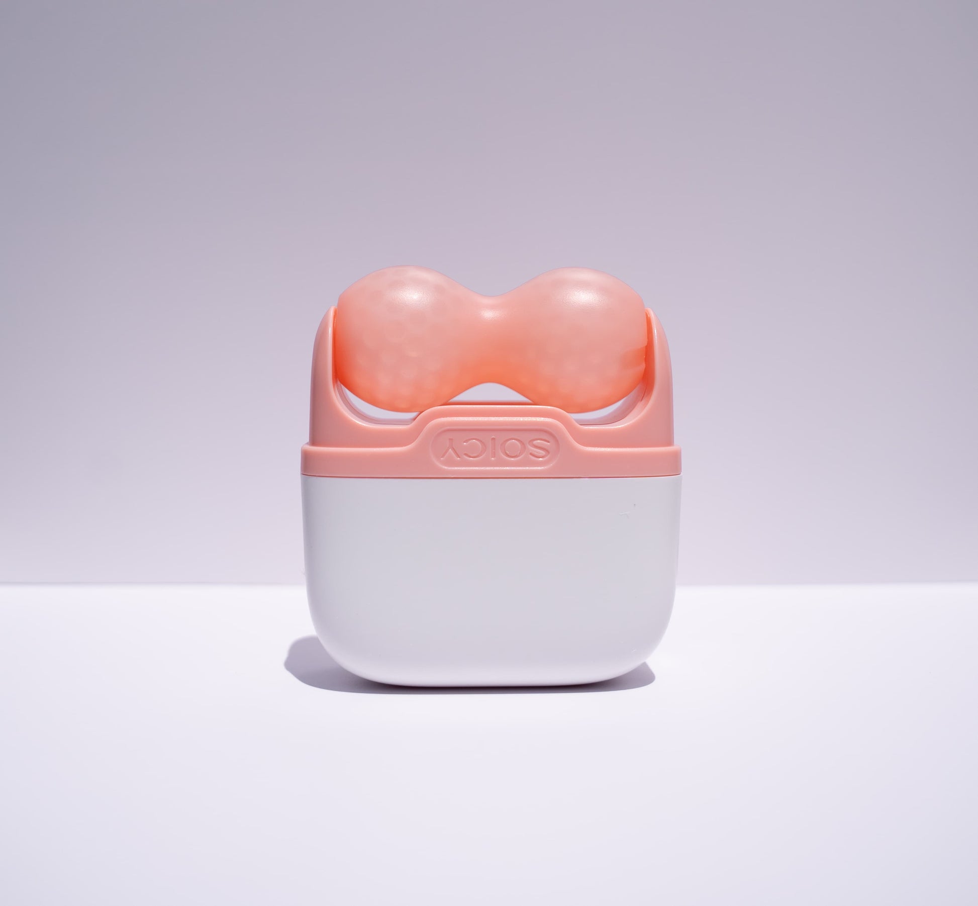 Beautimate cooling facial roller small heads for face and eyes peach