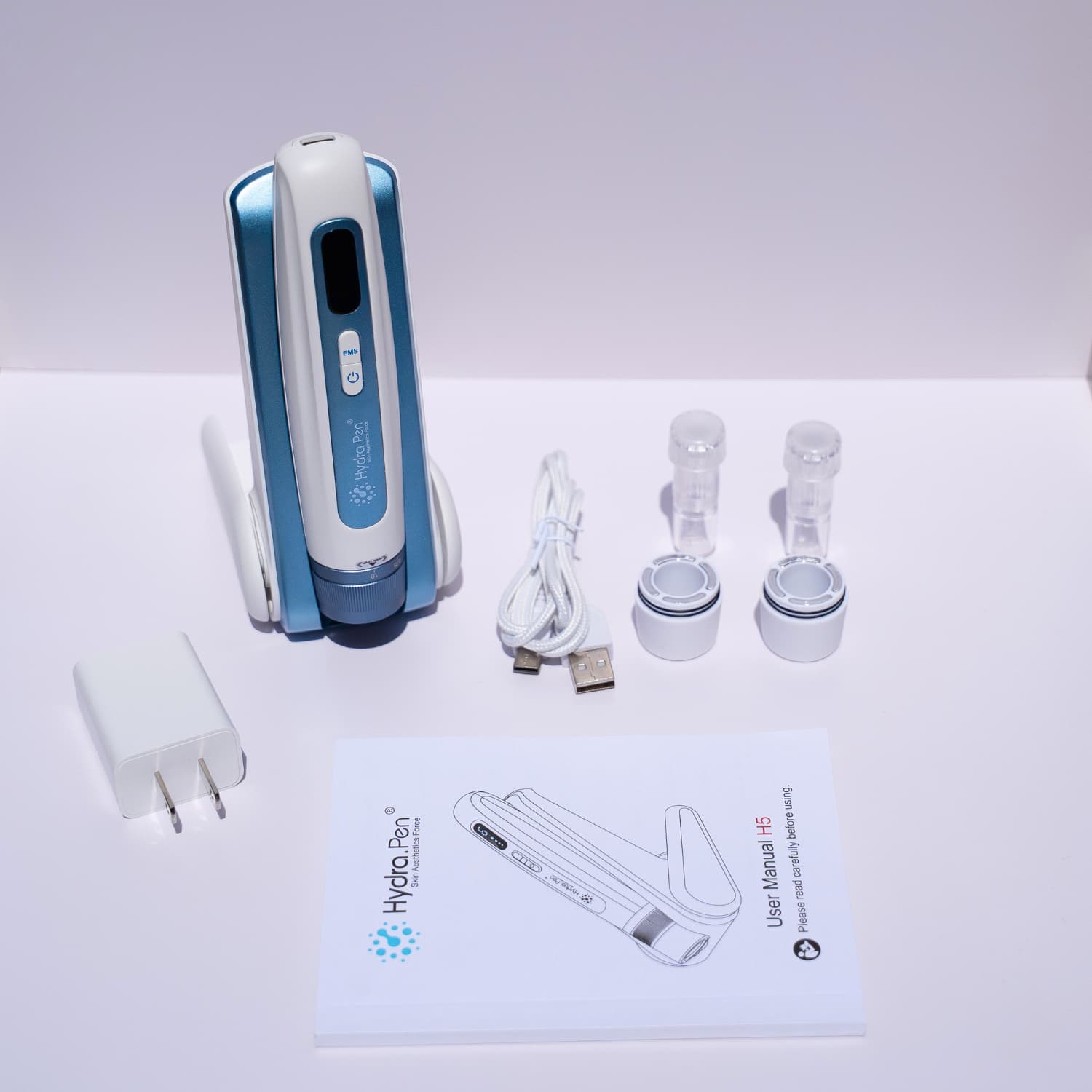Beautimate Hydra Pen and accessories – EMS microneedling device with replaceable cartridges and all components
