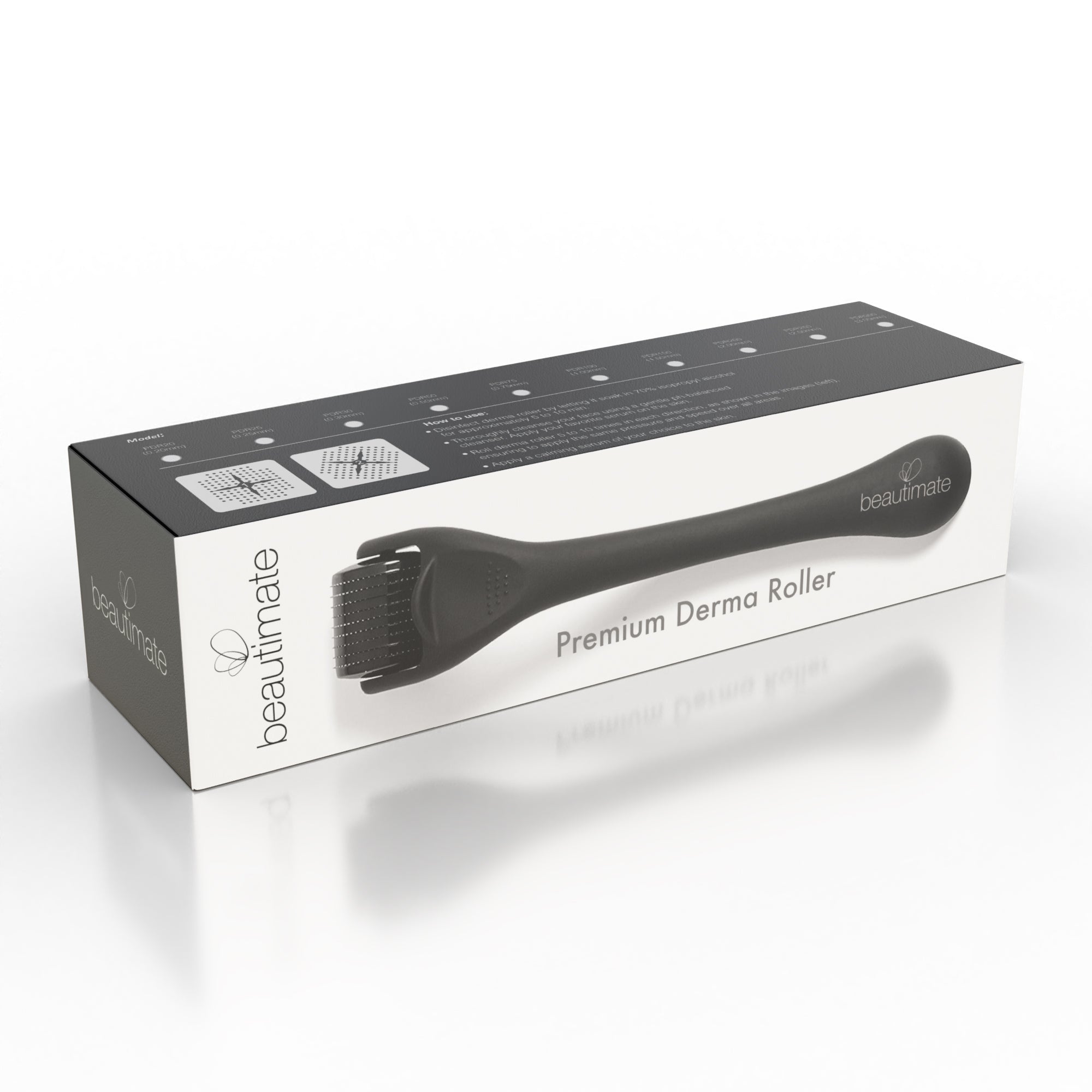 Titanium 1.0mm Microneedle Derma Roller with Travel Case